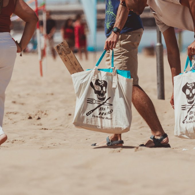 Beach cleanup schooluitje