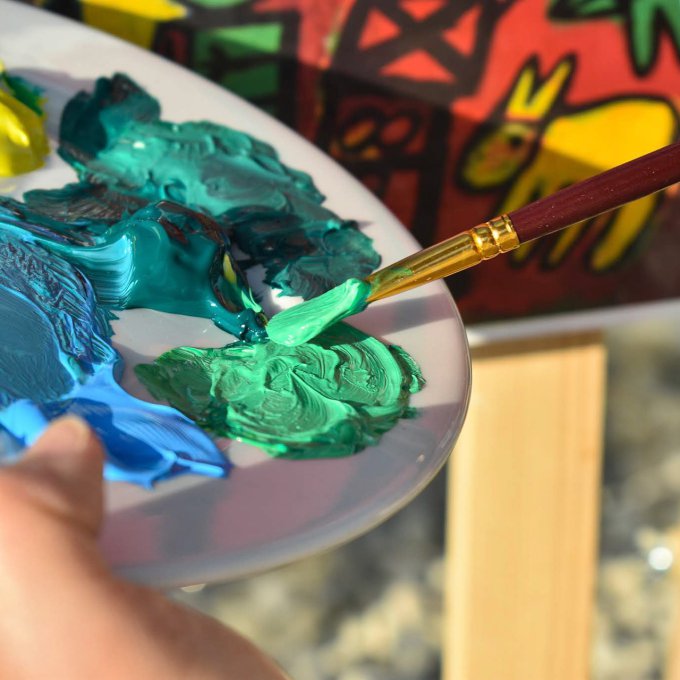 schilderen met de klas