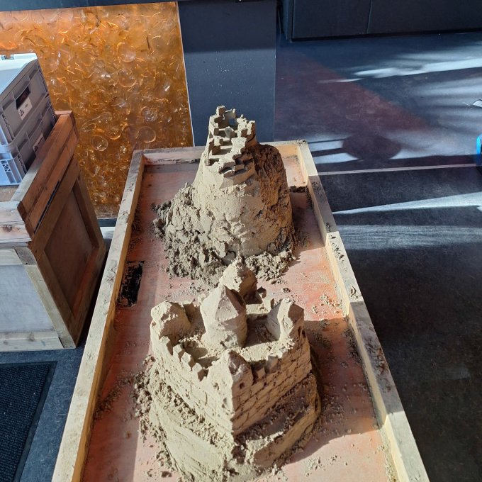 Zandsculpturen school