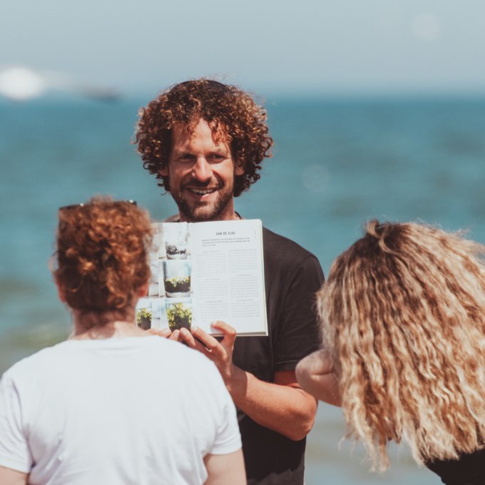 Zeewier wandeling met school